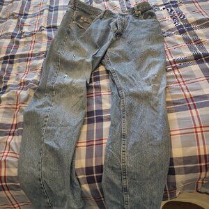 Wrangler men's naturally distressed jeans size 36 x30.